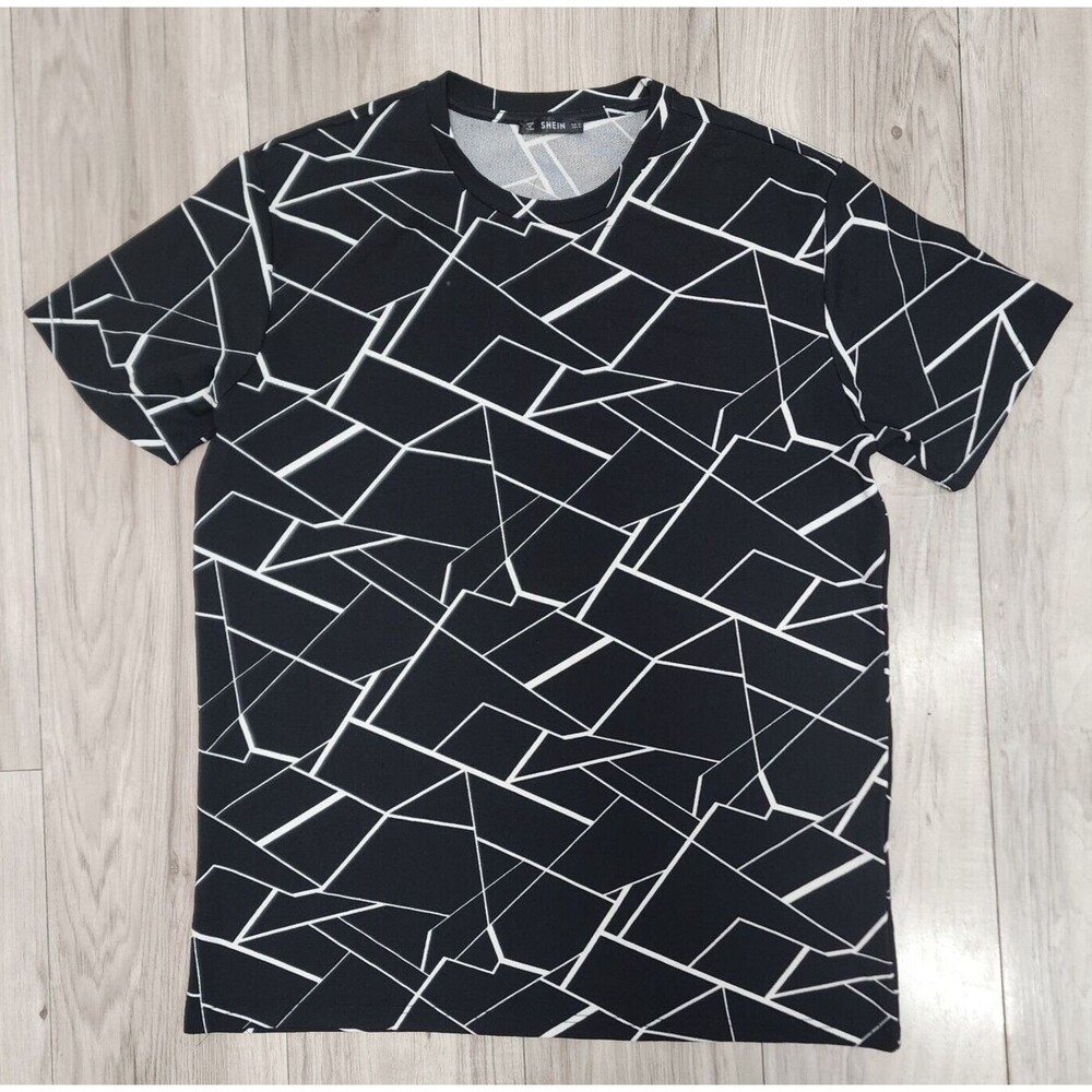 Shein Marble Print T-Shirt Women's Plus Size XL